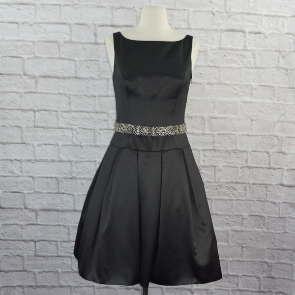 Vintage Chris Kole Black Beaded Dress 6 - Picture 1 of 7